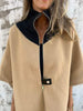 Mika | Casual jacket with high collar - Jacket - White / S