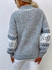 Nelia™ | Warming knitted jumper - Light blue / S