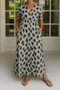 Mabel | Elegant Maxi Dress with Leopard Print