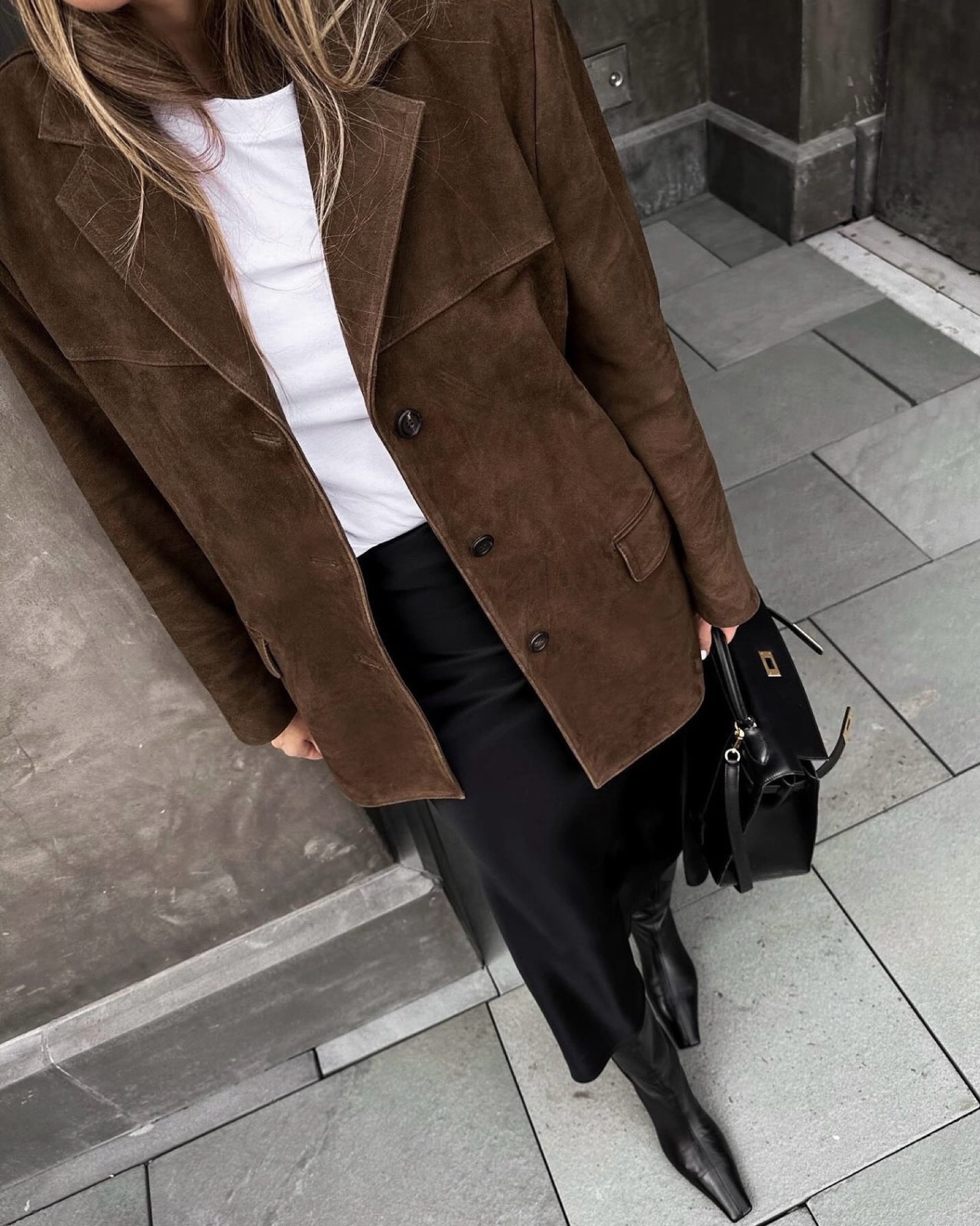Anya™ | Timeless suede blazer - S