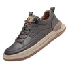 flexer™ | Orthopaedic leather sneakers - Brown / 35