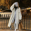 Rhea™ | lambswool hoodie jacket - Black / M