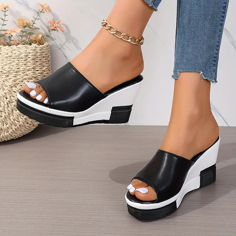 Irisa | Orthopaedic platform sandals with thick sole
