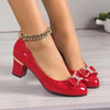 Mathilda | Elegant High Heels with Crystals and Delicate Bow