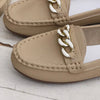 Kendal | Leather Slippers with Chunky Chain Details