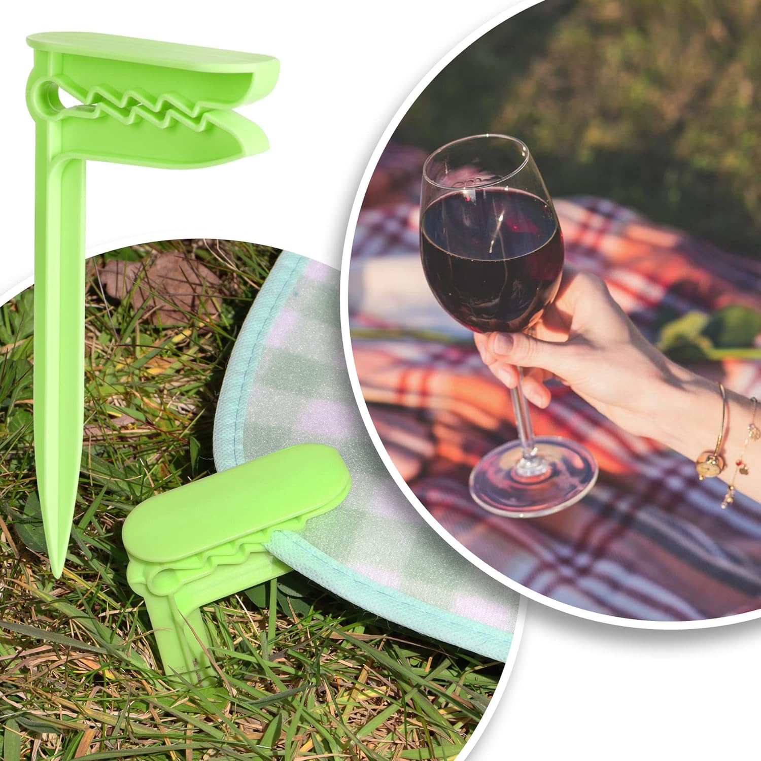 StrandFix™ | Practical beach towel clamps | X + X FREE TODAY! - Light green / 2+2 FREE