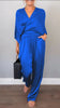 Ashlyn | Elegant Satin Set with V-Neck