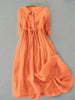 Mhera | Simple Cotton Dress with Artistic Design