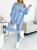 Romy | Three-piece casual set - Baby Blue / S