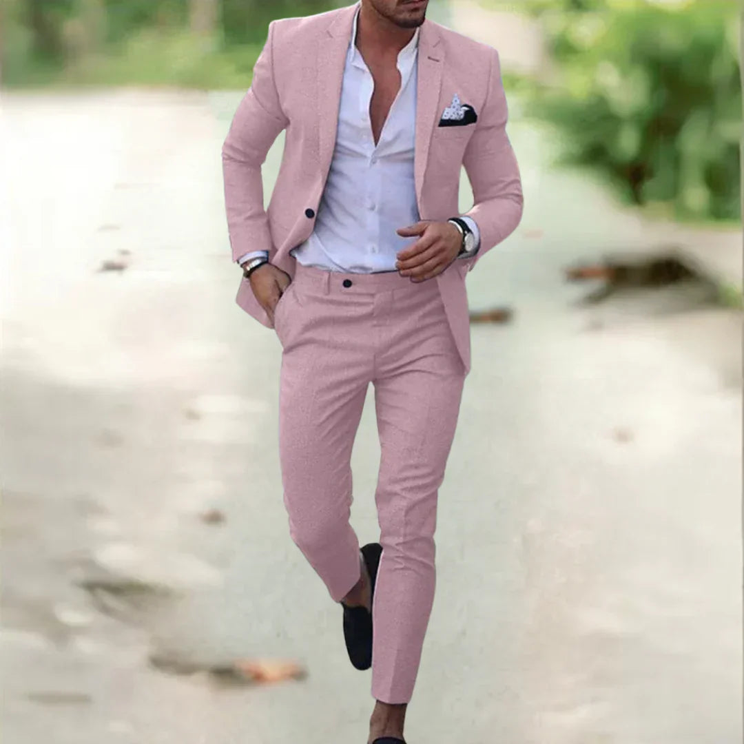 Aristocrato™ - Elegant and luxurious suit - Pink / XS