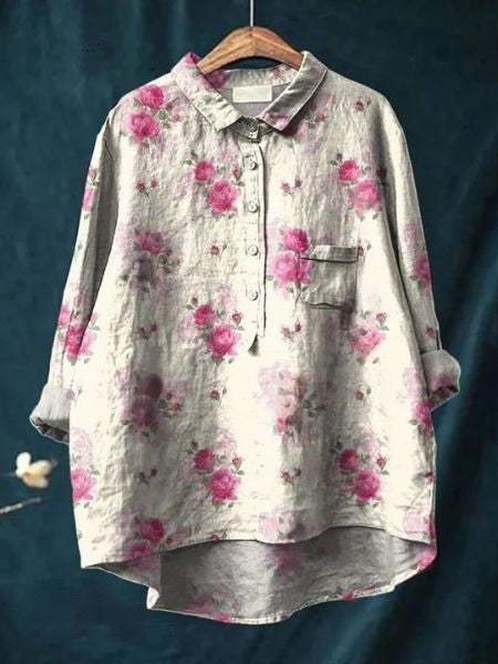 Mavee | Airy Blouse with Floral Pattern