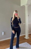 Hanna™ | Soft cotton jersey set - Navy blue / XS / Long sleeve