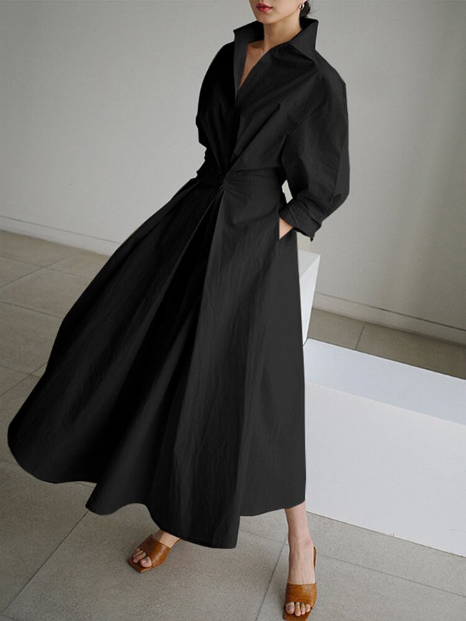 Genevieve| Elegant maxi dress with a flowing cut