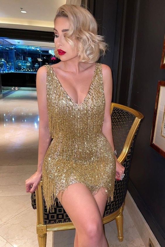Kathryn | Sexy tassel party dress