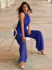Elen | Pleated Jumpsuit with Halter Neck