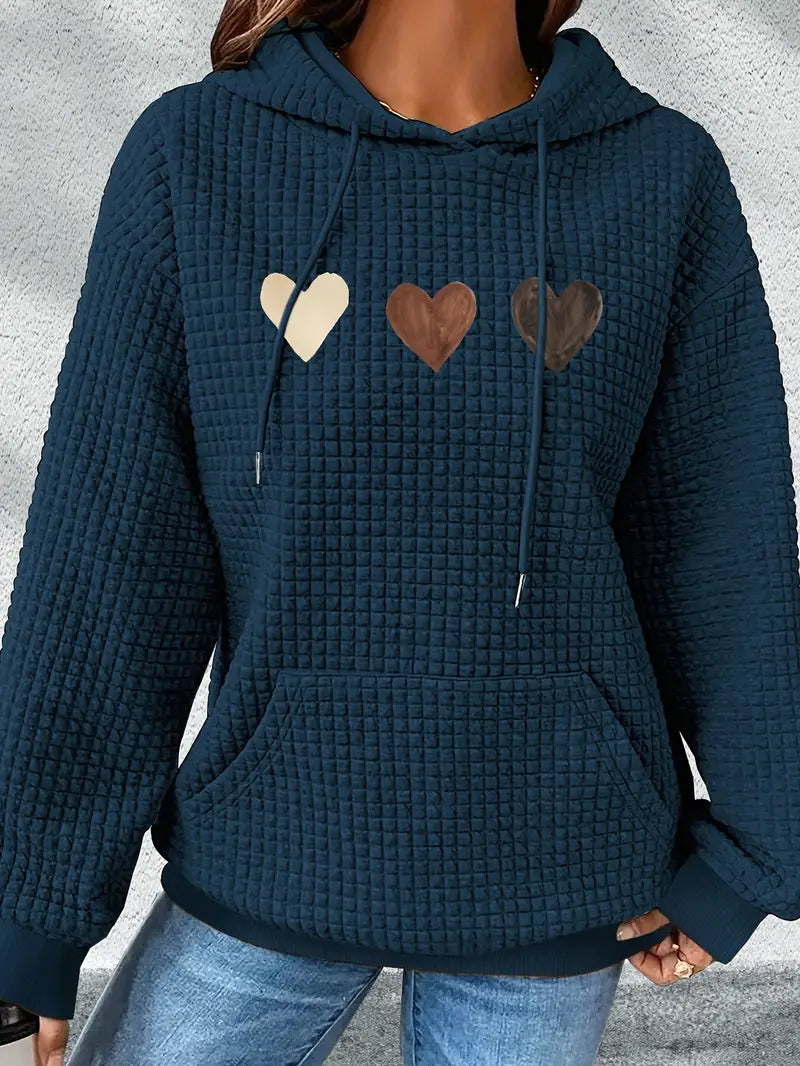 Alessia™ - Romantic hooded sweatshirt - Blue / S