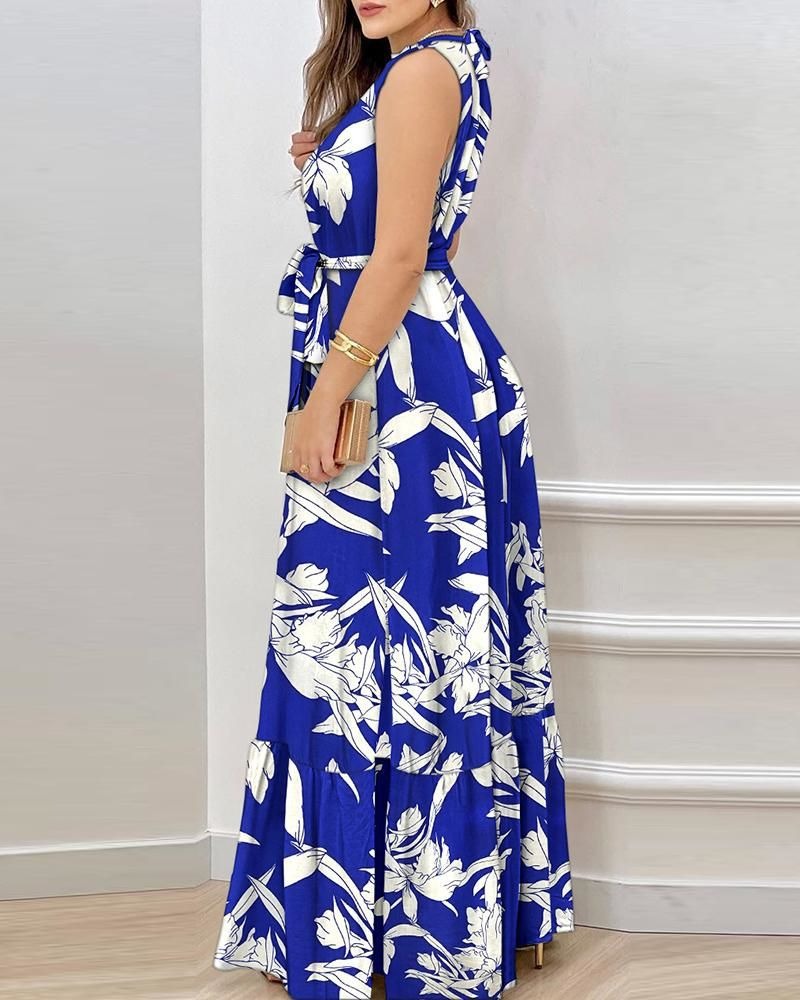 Alisson™ | Dress with Ruffles and Round Neckline for Women