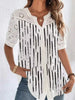 Fran | Elegant Short-Sleeved Top with Print