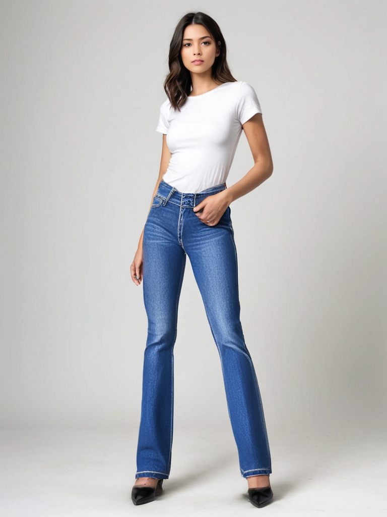 Tanya | Figure-Hugging High-Flared Pants