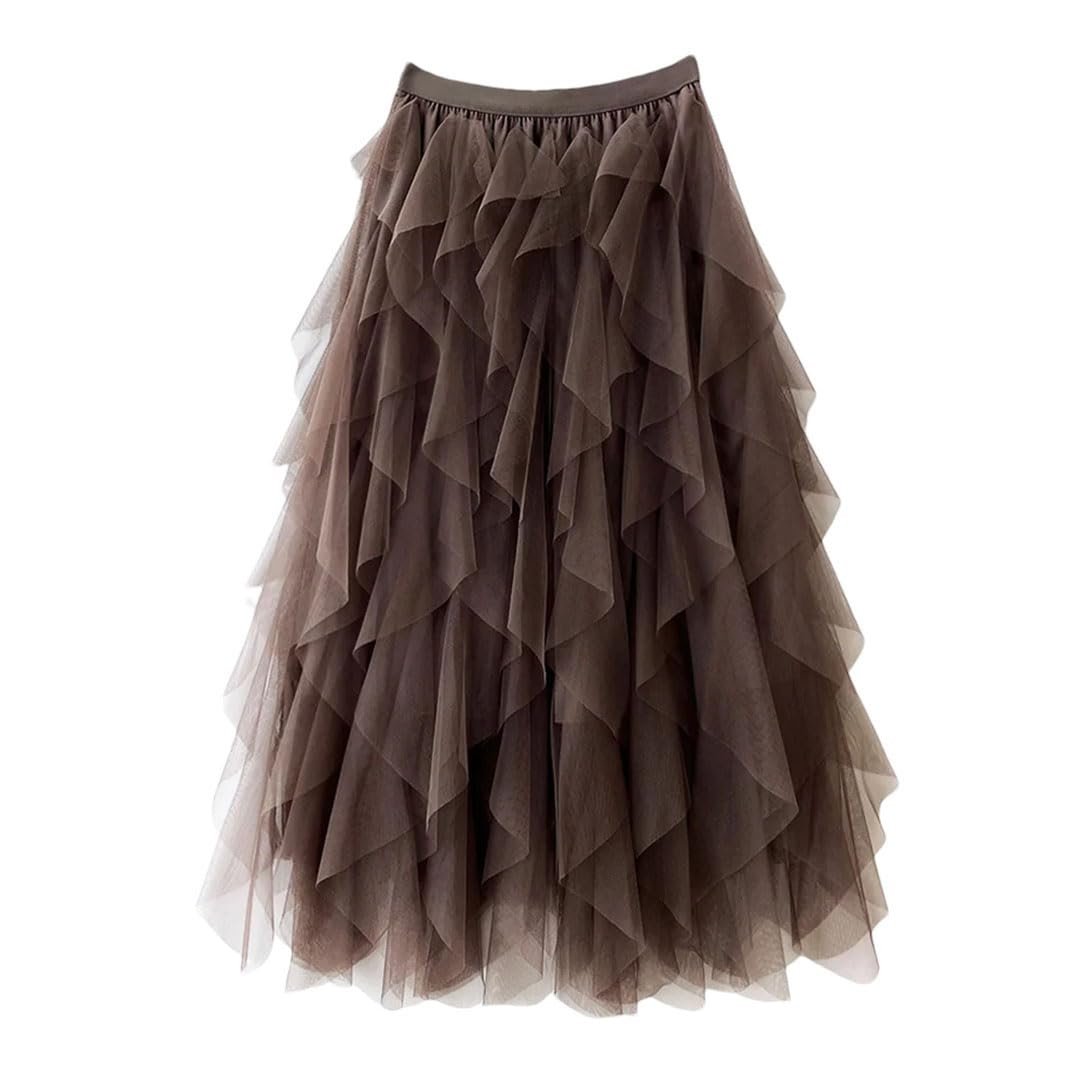 Camille | Elasticated A-line skirt