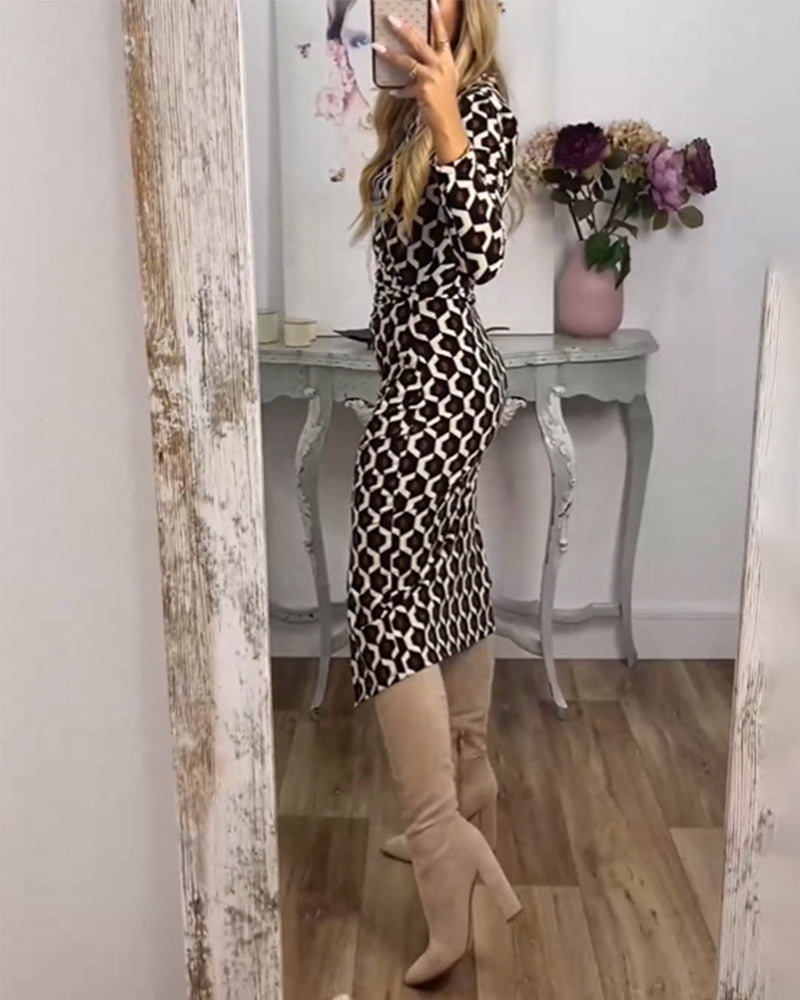Kyllie | Glamour fish scale slit dress