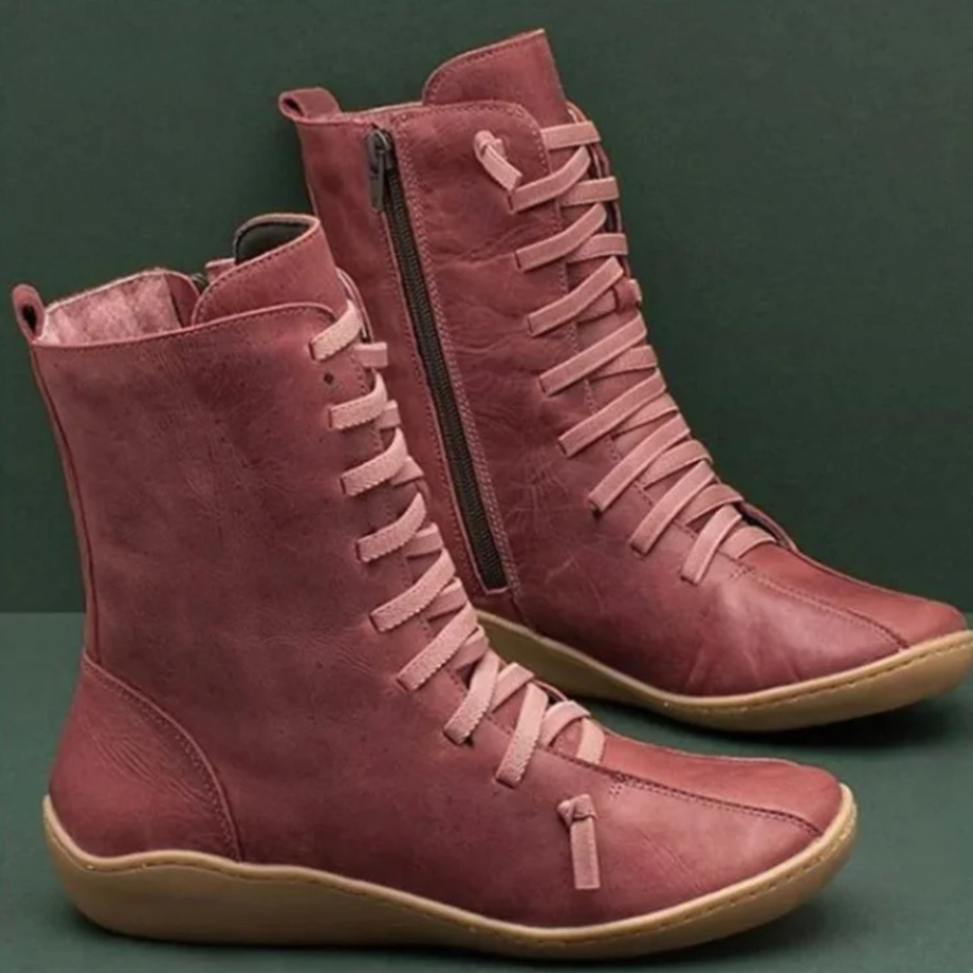 Mia™ | Orthopaedic winter boots - Red / 35