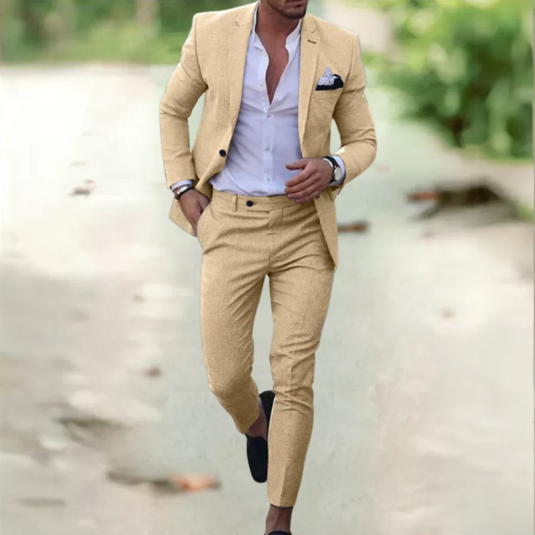 Aristocrato™ - Elegant and luxurious suit - Yellow / XS
