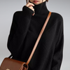 Noemi™ | Warm turtleneck jumper - Brown / S / 50% discount