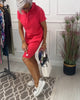 Nyla | Comfortable Short-Sleeved Casual Dress with Hood