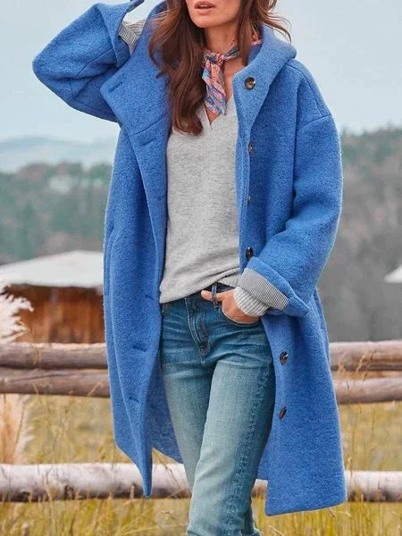 Leonie™ | Warm cosy coat - Blue / S