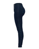 Violetta™ - High-waist jeans with double button placket - Dark blue / S