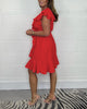 Bhea | Chic Summer Dress with V-Neck and Ruffle Details