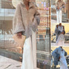 MaraKnit™ | Cardigan with glitter sequins - beige / S