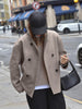 Miller | Jacket with oversized button placket - Jackets - Beige / S