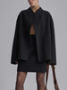 Miller | Jacket with oversized button placket - Jackets - Black / S