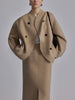Miller | Jacket with oversized button placket - Jackets - Khaki / S