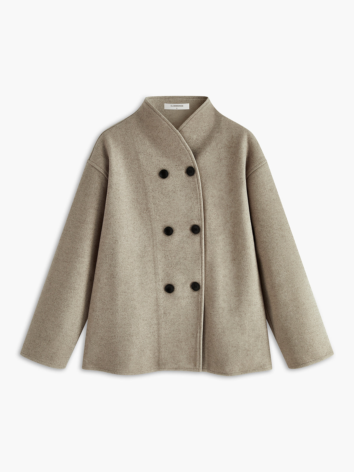Miller | Jacket with oversized button placket - Jackets - Beige / S
