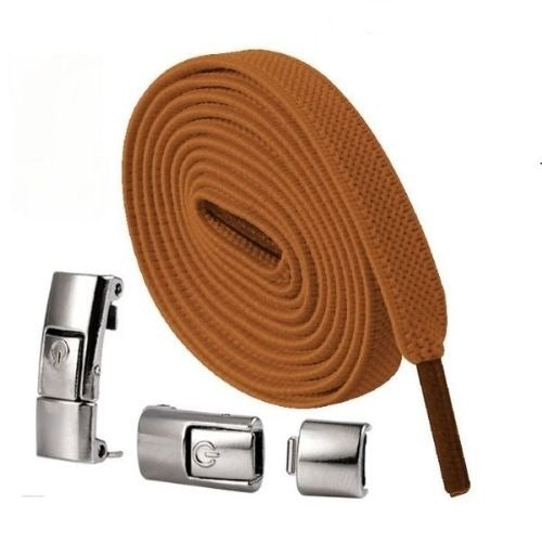 LockLace™ | Colourful laces with snap fastener | 1+1 FREE TODAY! - Neuheiten - Brown