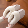 SnuggleFeet™ - Warm women's slippers - Khaki / 36-37