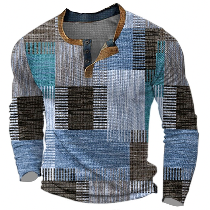 Gustav | Stylish men's shirt - Blue / S