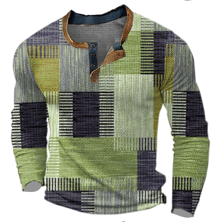 Gustav | Stylish men's shirt - Green / S