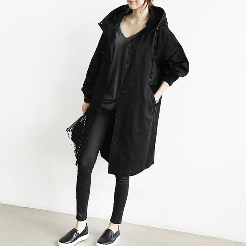 Elisa™ | Stylish and water-repellent trench coat - Black / S