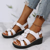 Jovi | Women's Flat Sandals with Ruffled Flower