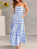 Natalia | Casual summer dress with striped pattern
