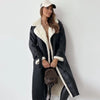 Maribel | Trendy long jacket - Black / S