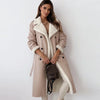 Maribel | Trendy long jacket - Apricot / S