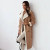 Maribel | Trendy long jacket - Khaki / S
