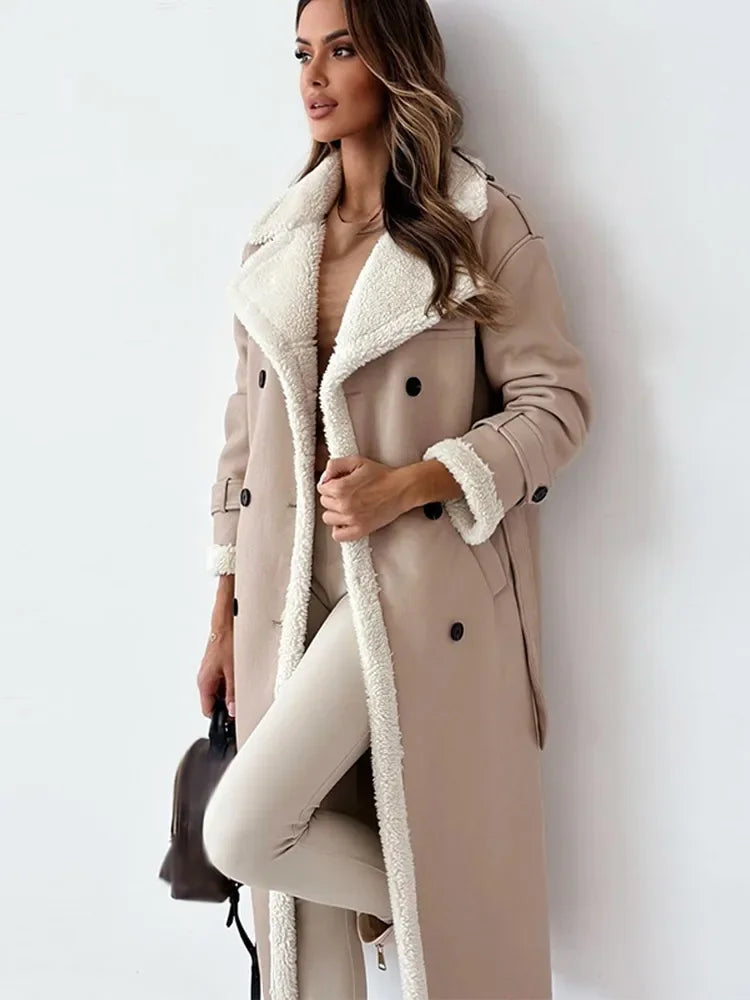Maribel | Trendy long jacket - Black / S