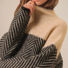 Karin | Turtleneck jumper - Jumper - Beige / One size fits all