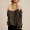 Karin | Turtleneck jumper - Jumper - Beige / One size fits all